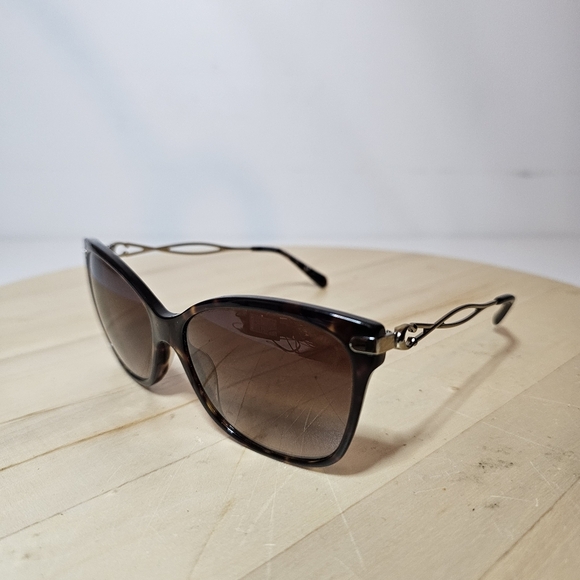 Coach Sculpted Signature Wayfarer Cat Eye Sunglasses Dark Tortoise 512074 - Picture 2 of 13